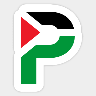 Palestine P Logo Sticker